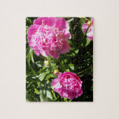 Puzzle Dark rose peonies (Vertical)