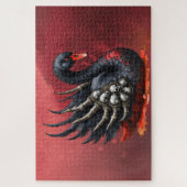 Puzzle Dark Swan of Bones – Gothic Elegance (Vertical)