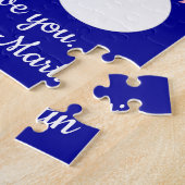 Puzzle Darling Snowpeople in Love : Noël bleu foncé (Côté)