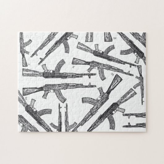 Puzzle d'arme à feu d'AK47 (Horizontal)