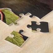 Puzzle d'art à fleurs de rose jaune (Côté)