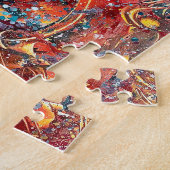 Puzzle d'Art Abstrait Contemporain (Côté)