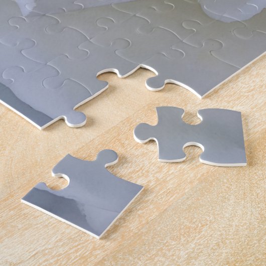 Puzzle d'art aux fleurs de rose blanche (Côté)