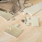 Puzzle d'art Borzoi vintage (Côté)