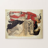 Puzzle d'art Borzoi vintage (Horizontal)