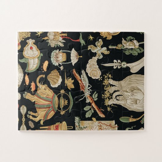 Puzzle d'art chinois ancien (11 po x 14 po) (Horizontal)