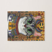 Puzzle d'art de Bastet d'Egyptien de chat de (Horizontal)