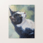 Puzzle d'art de chat smoking (Vertical)