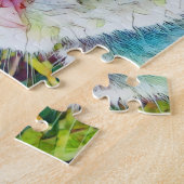 Puzzle d'art de chats douces et colorées (Côté)