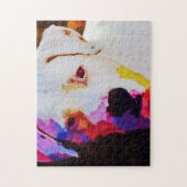 Puzzle d'art de Chien taureau coloré (Vertical)