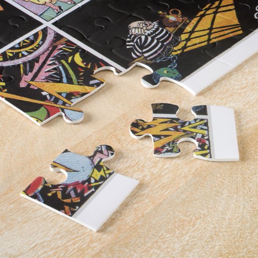 Puzzle d'art de dessin vintage (Côté)