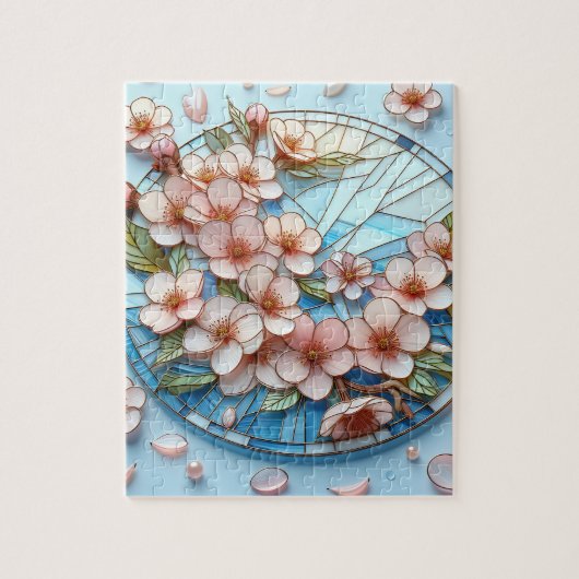 Puzzle d'art de fleurs de cerisier (Vertical)
