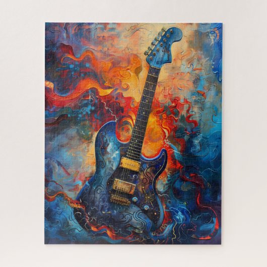 Puzzle d'art de guitare électrique (Vertical)
