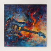 Puzzle d'art de guitare électrique (Horizontal)