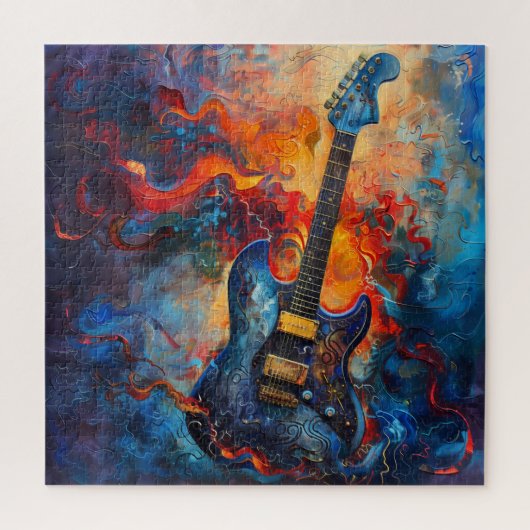 Puzzle d'art de guitare électrique (Vertical)