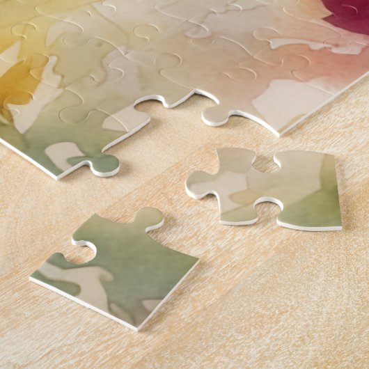 Puzzle d'art de Jardin Fleur Iris Rouge (Côté)