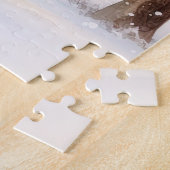 Puzzle d'art de Noël rose aquarelle (Côté)