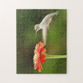 Puzzle d'art des colibris et des fleurs (Vertical)