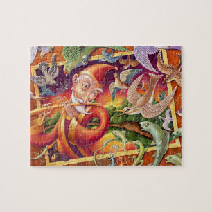 Puzzle d'art d'imaginaire, cannelure magique