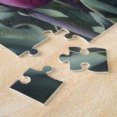 Puzzle d'art du jardin de fleurs de tulipe violett (Côté)