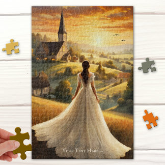 Puzzle d'art du paysage romantique vintage