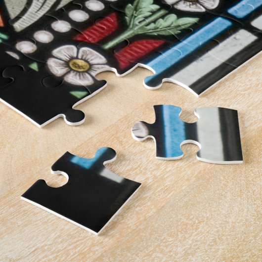 Puzzle d'art en verre de crèche - (Côté)