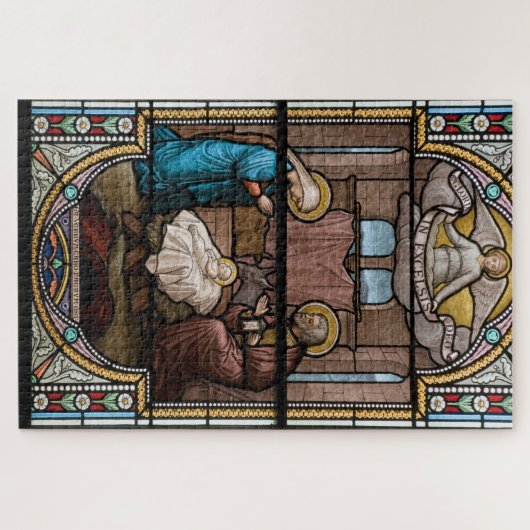 Puzzle d'art en verre de crèche - (Horizontal)