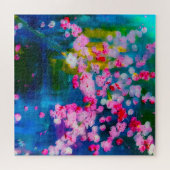 Puzzle d'art fin Fleurs de printemps dans la brume (Horizontal)