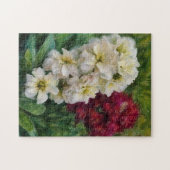 Puzzle d'art Fleurs rouges et blanches (Horizontal)