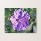 Puzzle d'art floral violet (Horizontal)