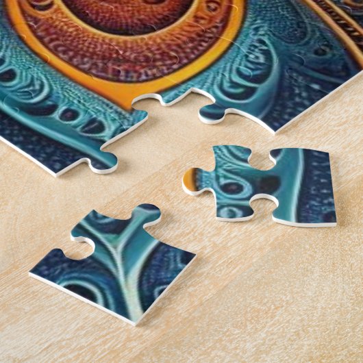 Puzzle d'art fractal vibrant (Côté)