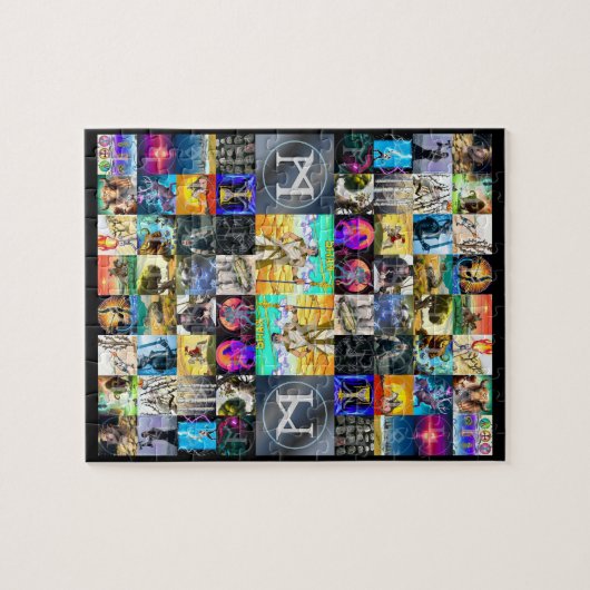 Puzzle d'art Futhorc Rune anglo-saxon | runes runi (Horizontal)