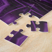 Puzzle d'art géométrique violet (Côté)