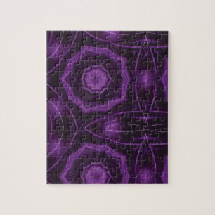 Puzzle d'art géométrique violet