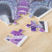 Puzzle d'art géométrique violet violet gris (Côté)