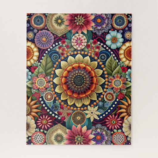 Puzzle d'art hippie (Vertical)