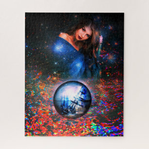 Puzzle d'art Imaginaire avec femme et bateau pirat