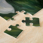 Puzzle d'art Jardin aux fleurs roses et blanches (Côté)