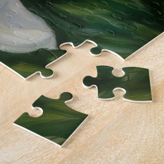 Puzzle d'art Jardin aux fleurs roses et blanches (Côté)