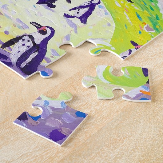 Puzzle d'art : Pingouins par le tinctorial de John (Côté)