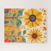 Puzzle d'art populaire Tournesol (Horizontal)