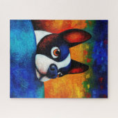 Puzzle d'art Portrait de chien (Horizontal)