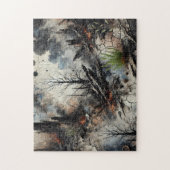 Puzzle d'art post-apocalyptique sur les feux de fo (Vertical)