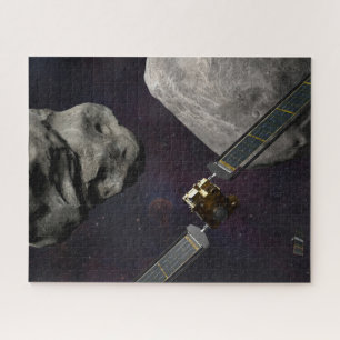 Puzzle Dart Spacecraft Et Le Liciacube Avant Impact