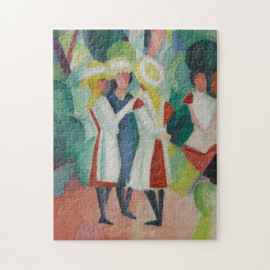 Puzzle d'art "Trois filles" (Vertical)