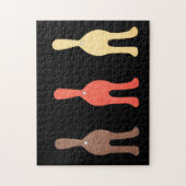 Puzzle d'art unique - 3 boutons de chat #1 (Vertical)