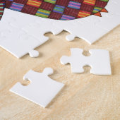 Puzzle d'art unique - 3 Chouettes rouges (Côté)