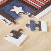 Puzzle d'art unique - Ancien drapeau - Erin Brie A (Côté)