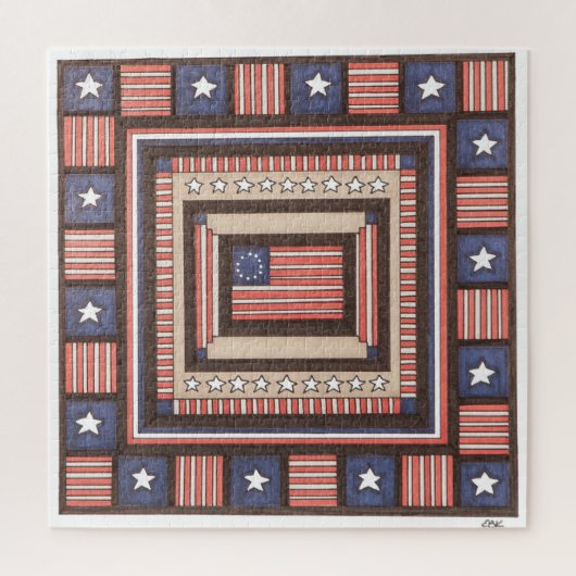 Puzzle d'art unique - Ancien drapeau - Erin Brie A (Vertical)