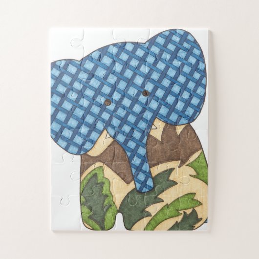 Puzzle d'art unique - Elephant #1 - Erin Brie Art (Vertical)
